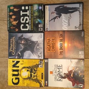 PC games as shown - lot of 6